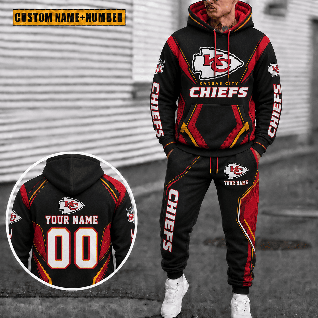 Kansas City Chiefs Personalized Combo Hoodie And Sweatpants Gift For Fan VAN44109