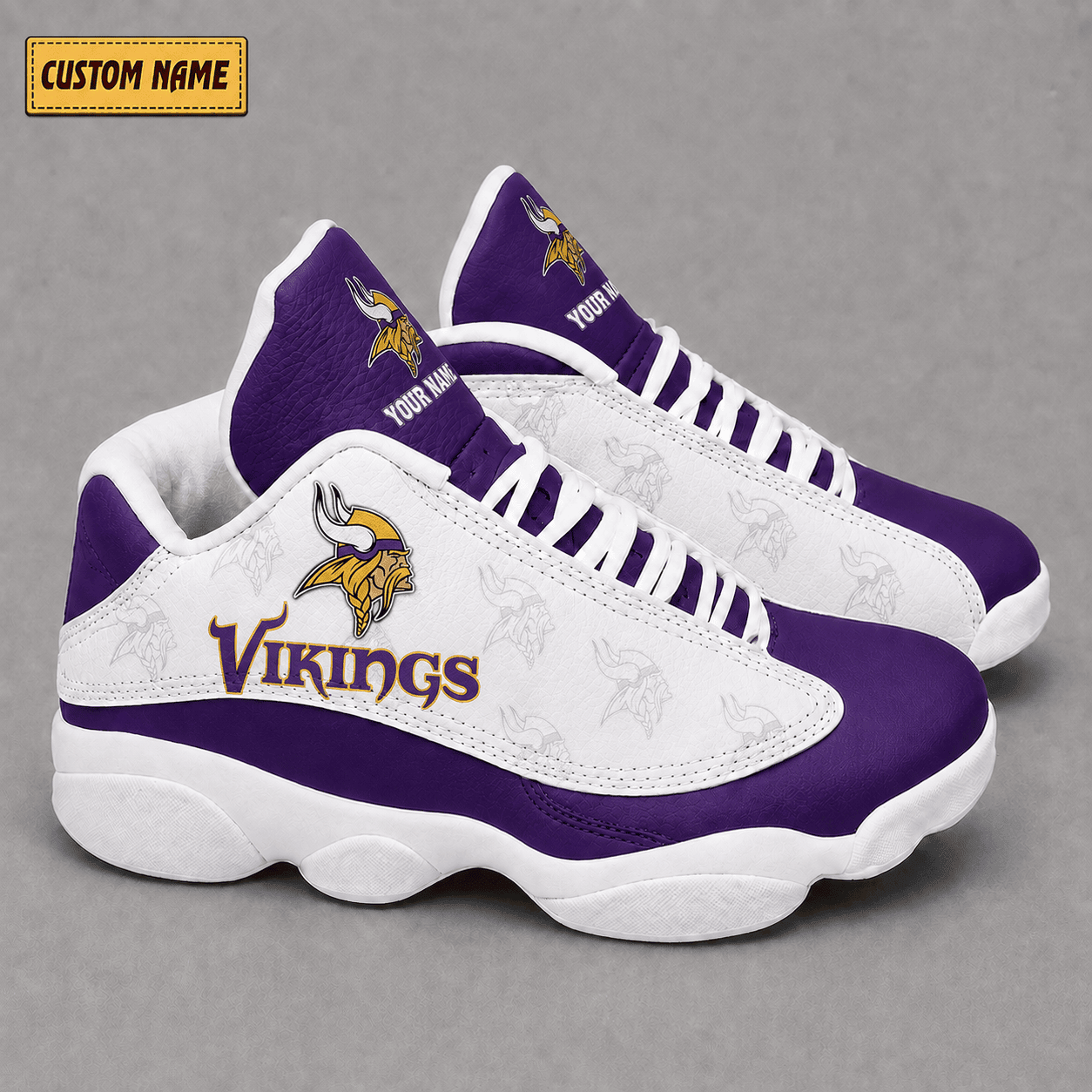 Minnesota Vikings Air JD13 Sneakers VA338936