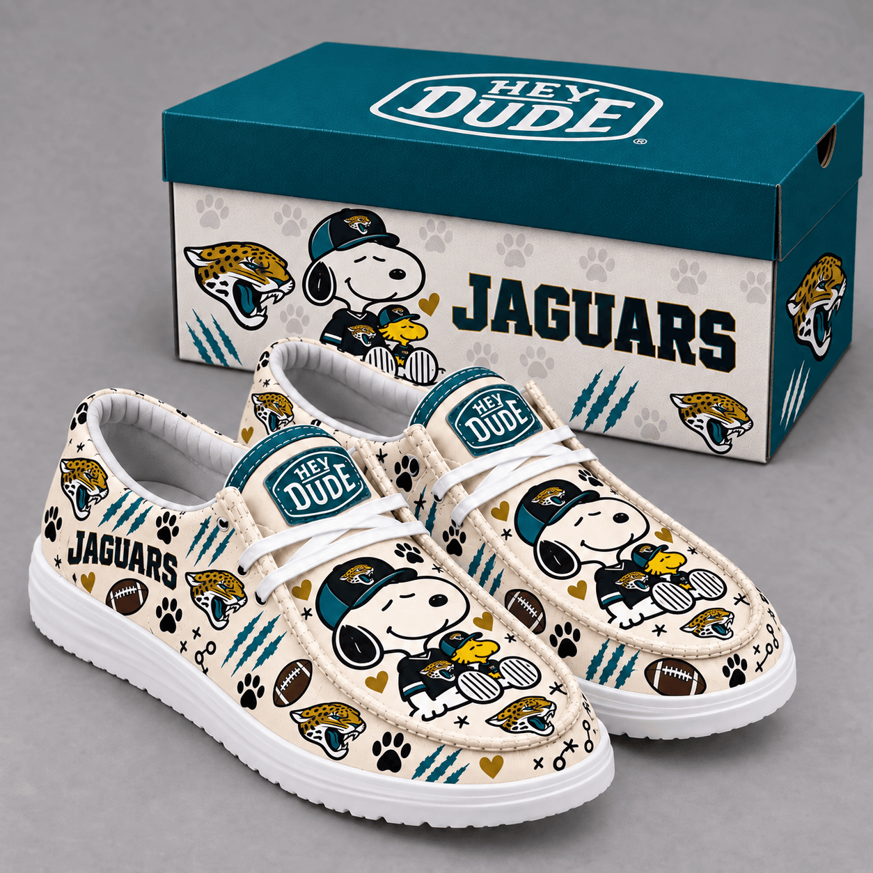 Jacksonville Jaguars | Premium NFL Football Field Fan Loafer Shoes - VA61533