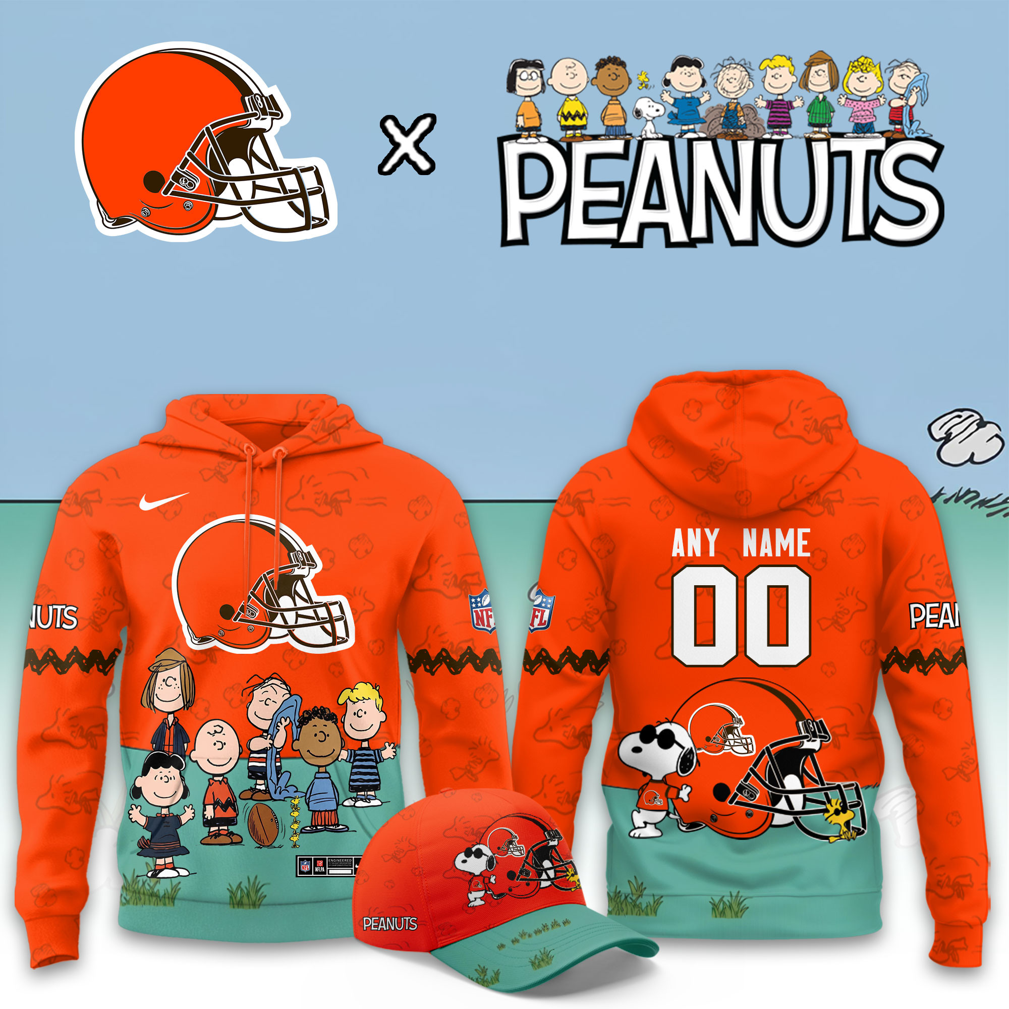 Cleveland Browns x Peanuts 2026 Special Edition Custom Hoodie PBJI0IM