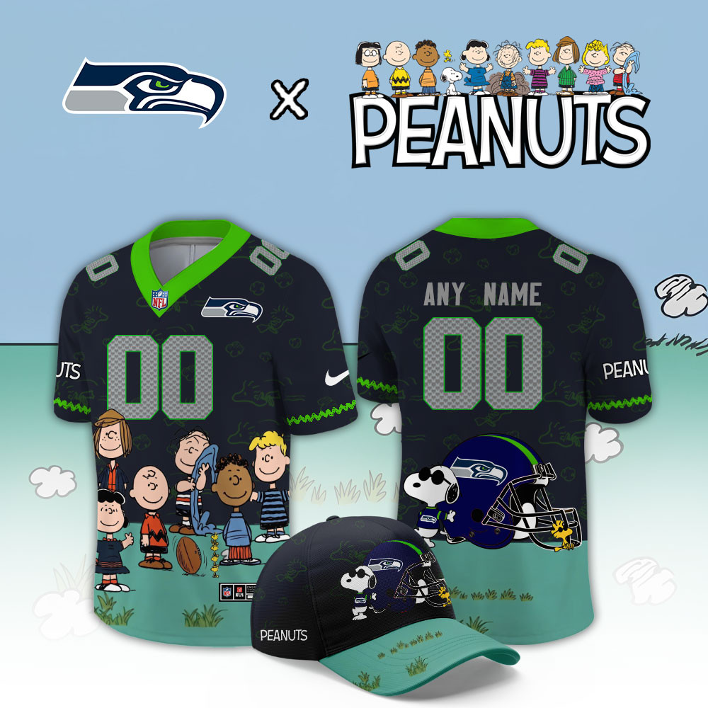 Seattle Seahawks x Peanuts 2026 Limited Football Jersey PBOT5AP