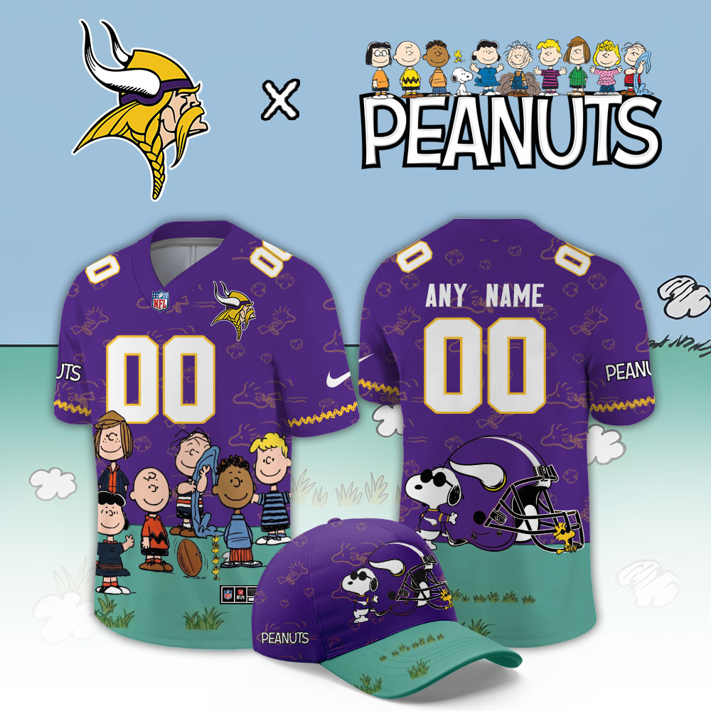 Minnesota Vikings x Peanuts 2026 Limited Football Jersey PB8R103