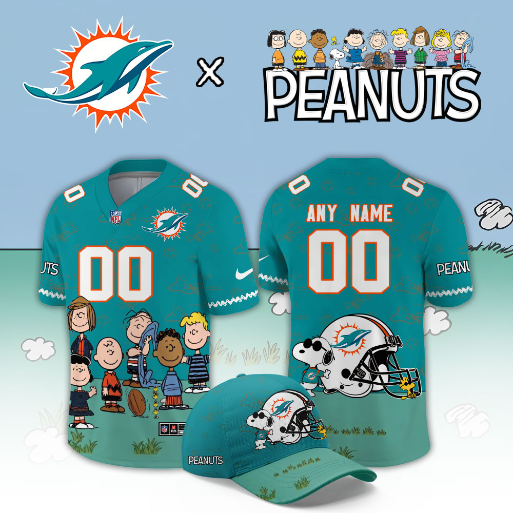 Miami Dolphins x Peanuts 2026 Limited Football Jersey PBCAZYQ