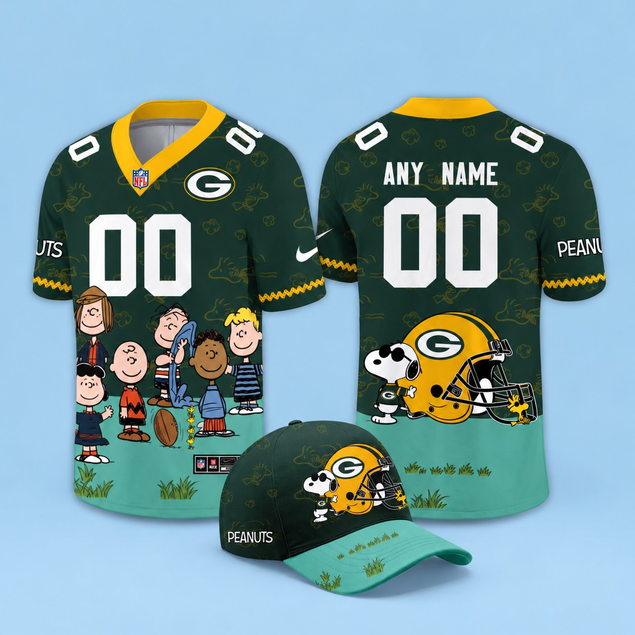 Green Bay Packers x Peanuts 2026 Limited Football Jersey PBZ8G2M