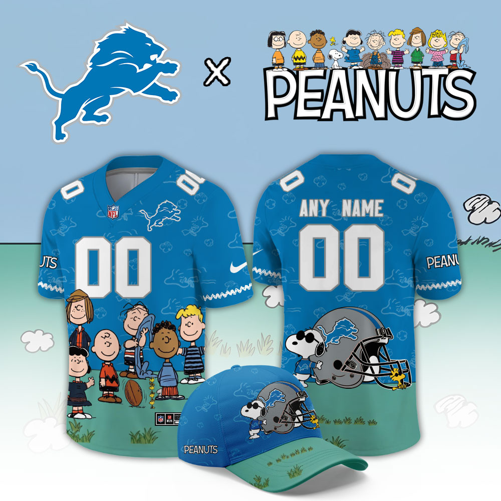 Detroit Lions x Peanuts 2026 Limited Football Jersey PBM5UAV