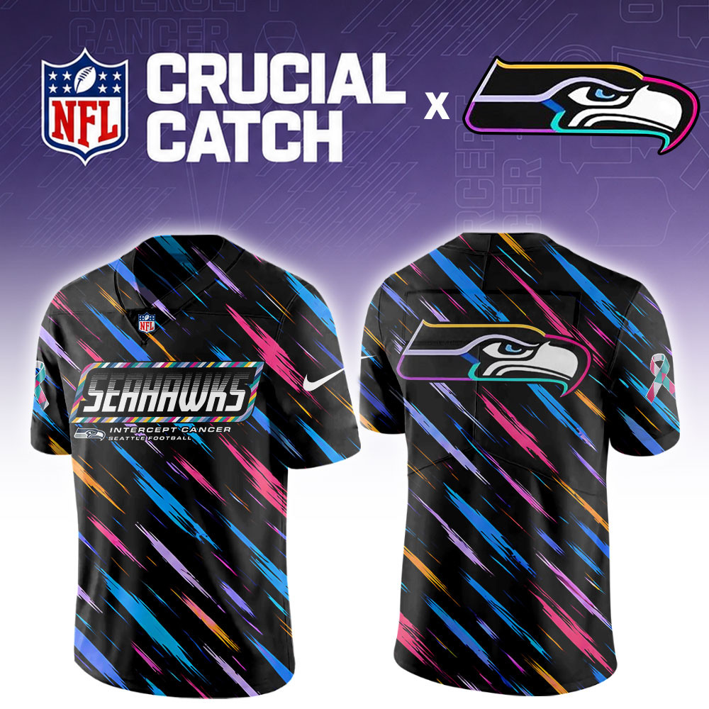 Seattle Seahawks 2026 Breast Cancer Awareness Special Football Jersey PB1NE1F