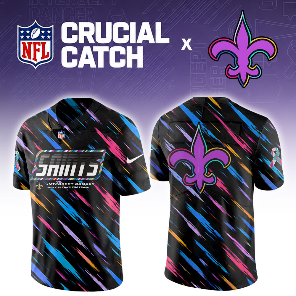 New Orleans Saints 2026 Breast Cancer Awareness Special Football Jersey PBCSCP4
