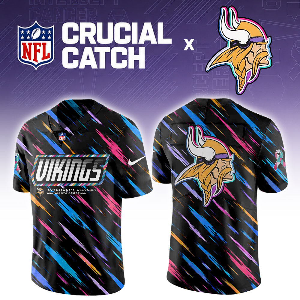 Minnesota Vikings 2026 Breast Cancer Awareness Special Football Jersey PBWQYR1