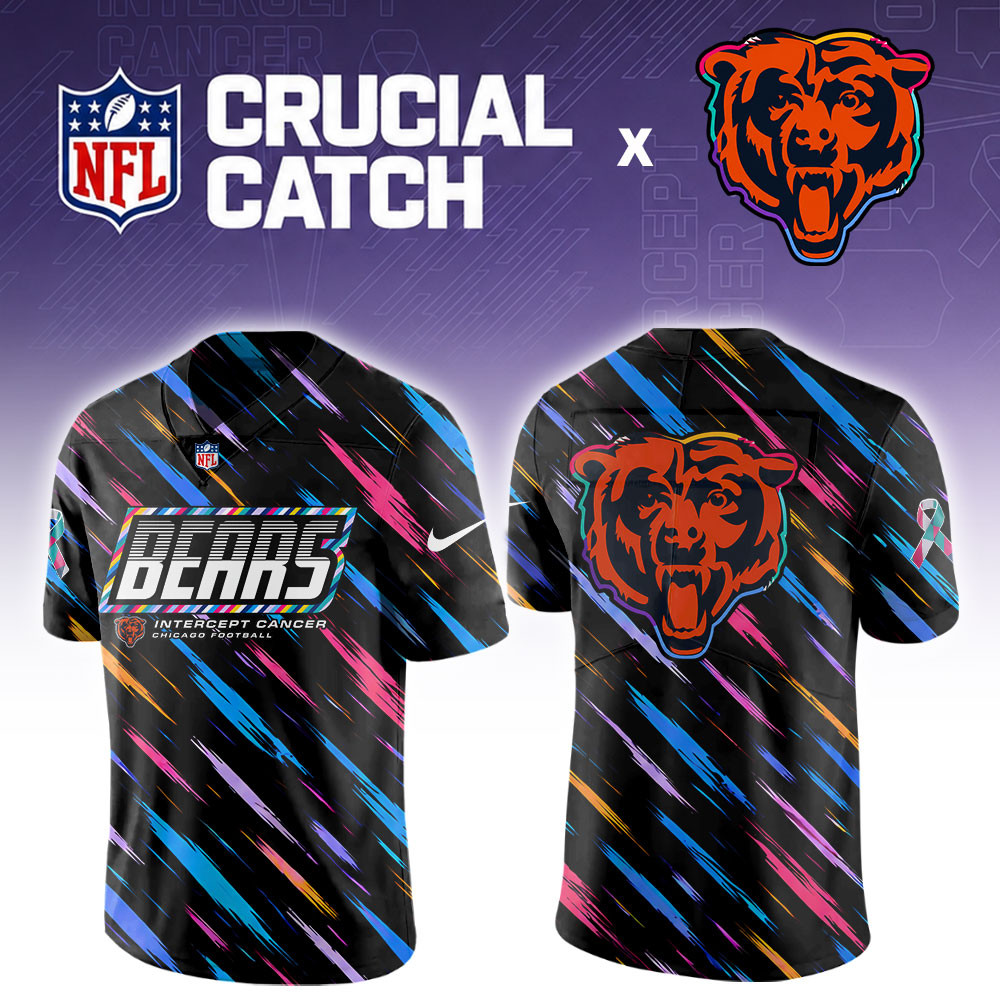 Chicago Bears 2026 Breast Cancer Awareness Special Football Jersey PB4UAUR