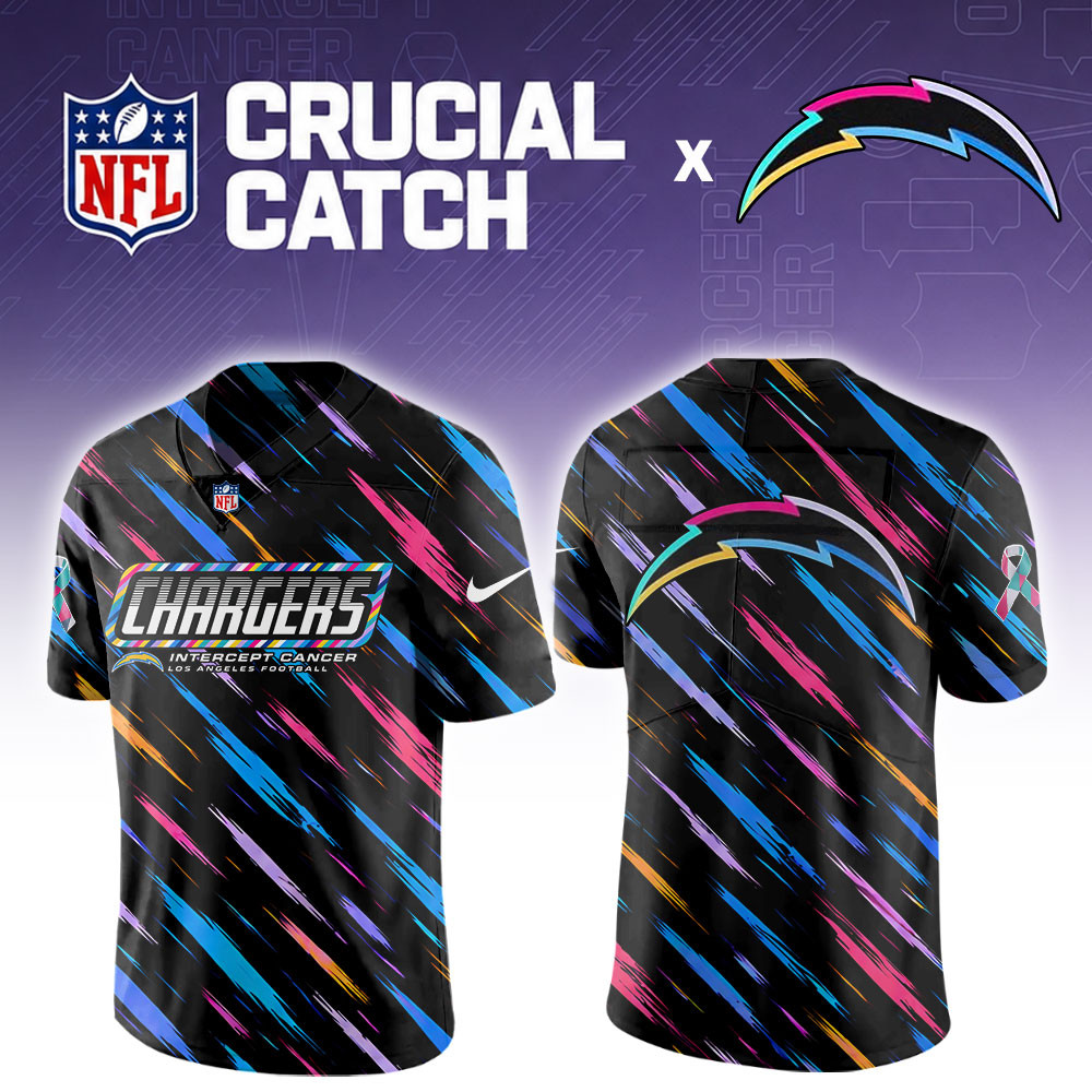Los Angeles Chargers 2026 Breast Cancer Awareness Special Football Jersey PBGYGT6