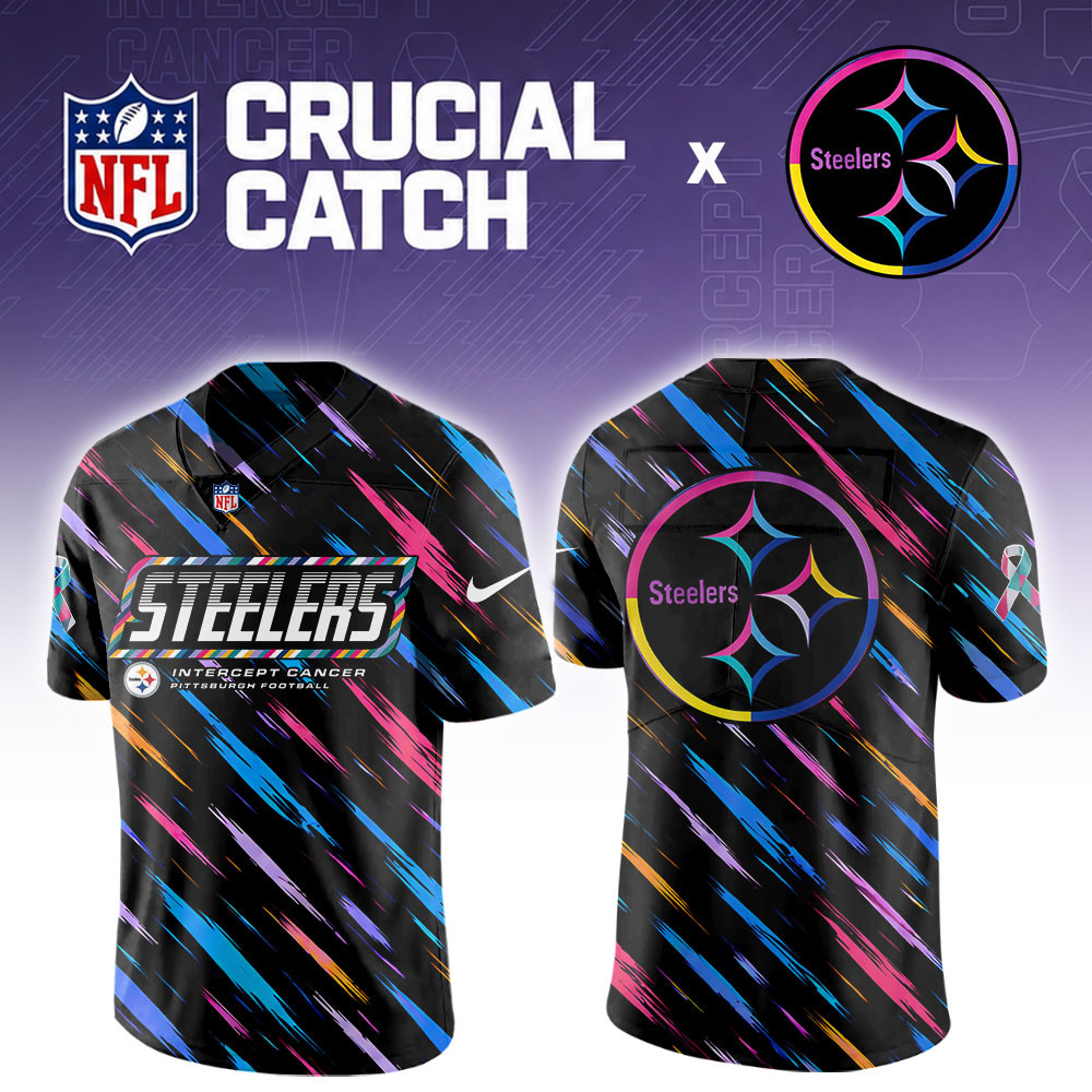 Pittsburgh Steelers 2026 Breast Cancer Awareness Special Football Jersey PBVT54Y