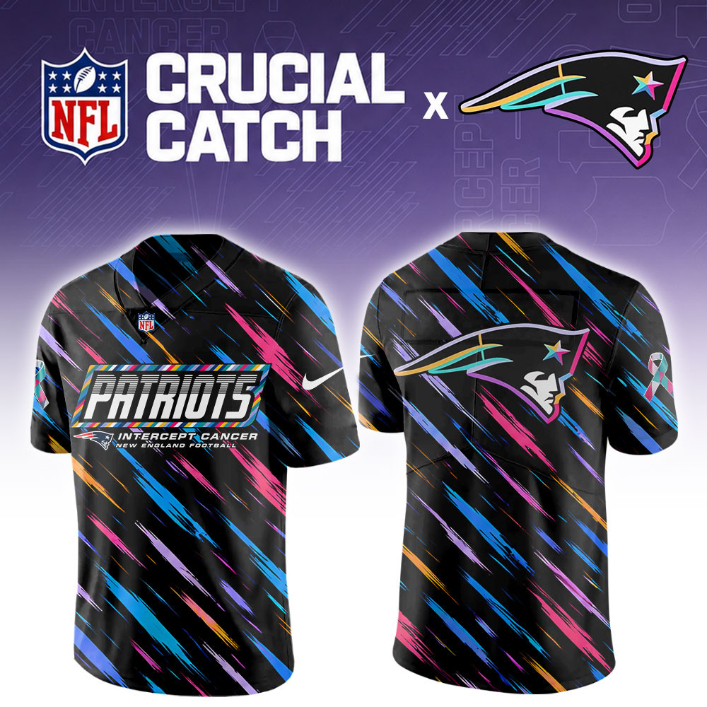New England Patriots 2026 Breast Cancer Awareness Special Football Jersey PBB8JJV