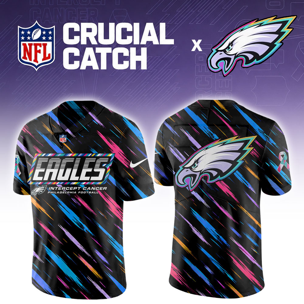 Philadelphia Eagles 2026 Breast Cancer Awareness Special Football Jersey PB2YQIA