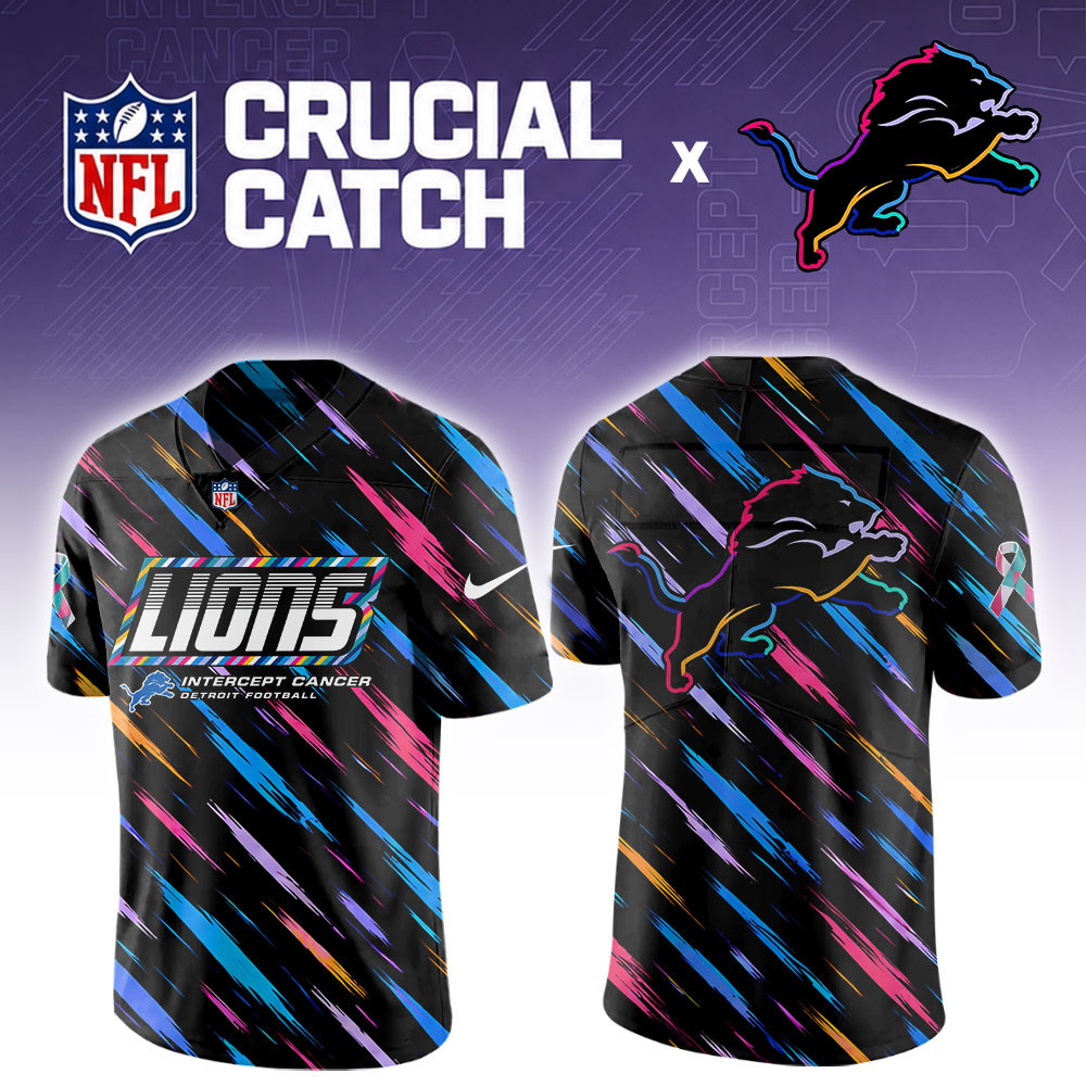 Detroit Lions 2026 Breast Cancer Awareness Special Football Jersey PBB008T