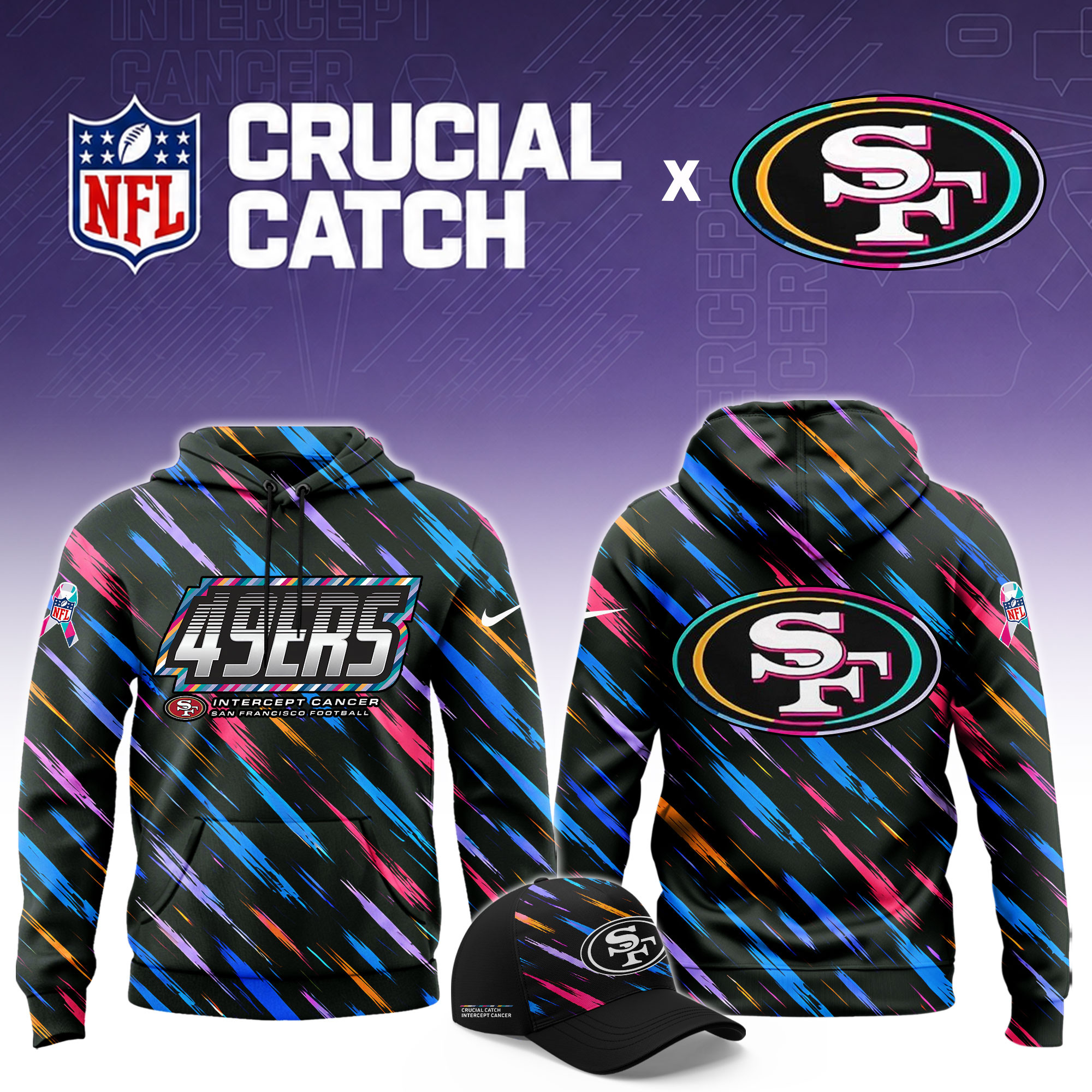 San Francisco 49ers 2026 Breast Cancer Awareness Limited Hoodie PB6K9LK