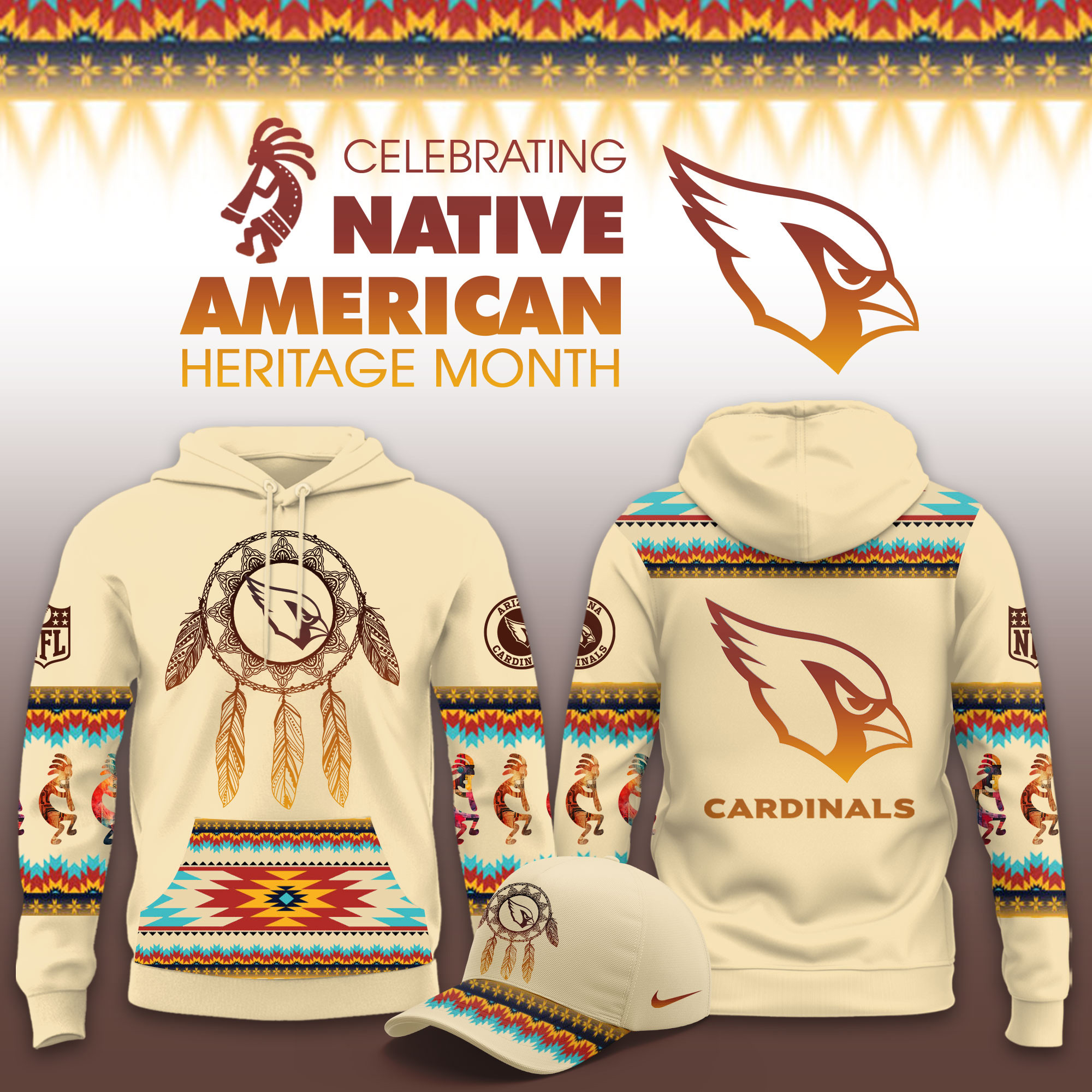 Arizona Cardinals Native American Heritage Limited Hoodie PB2VUEQ