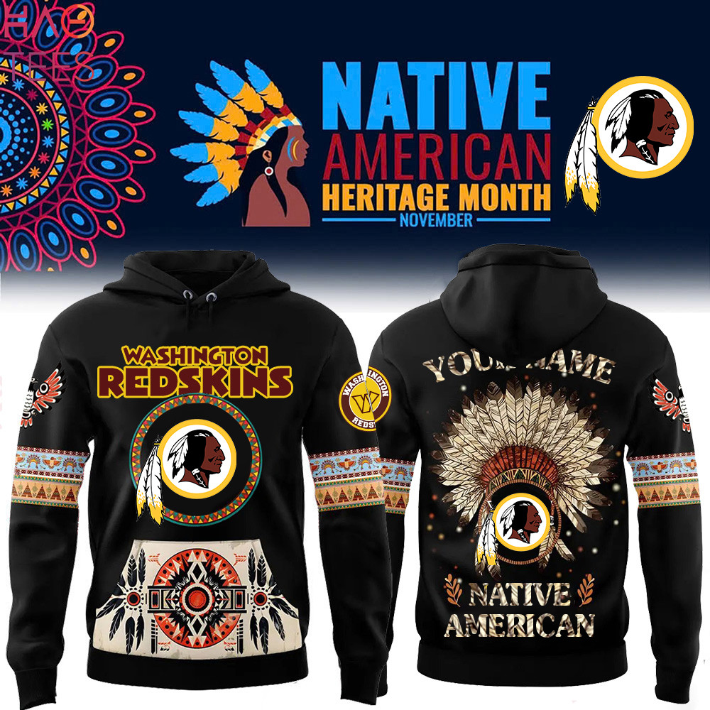 Washington Commanders Native American Heritage Month Custom Name Hoodie PBF8T5F