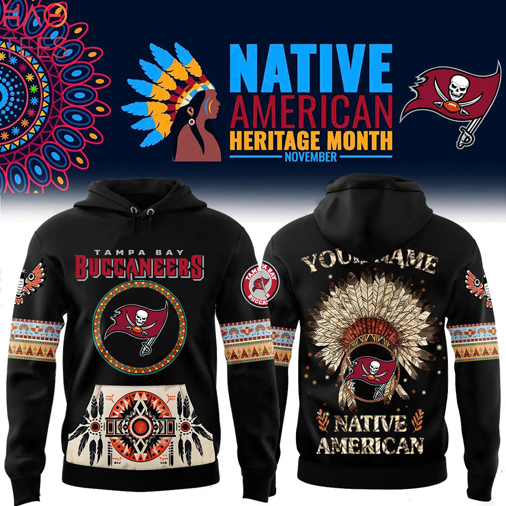 Tampa Bay Buccaneers Native American Heritage Month Custom Name Hoodie PBJSRGN