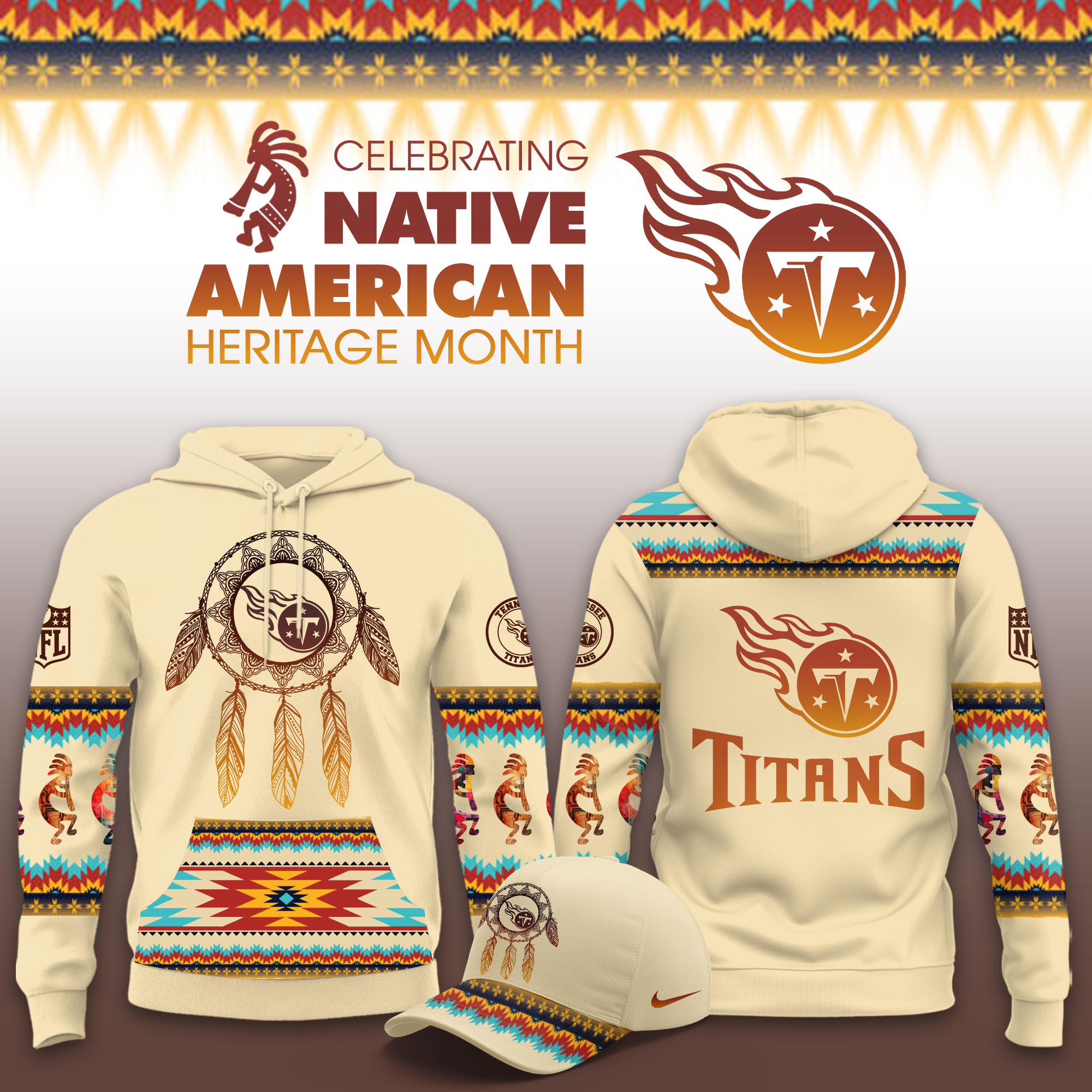 Tennessee Titans Native American Heritage Limited Hoodie PBJGC3P