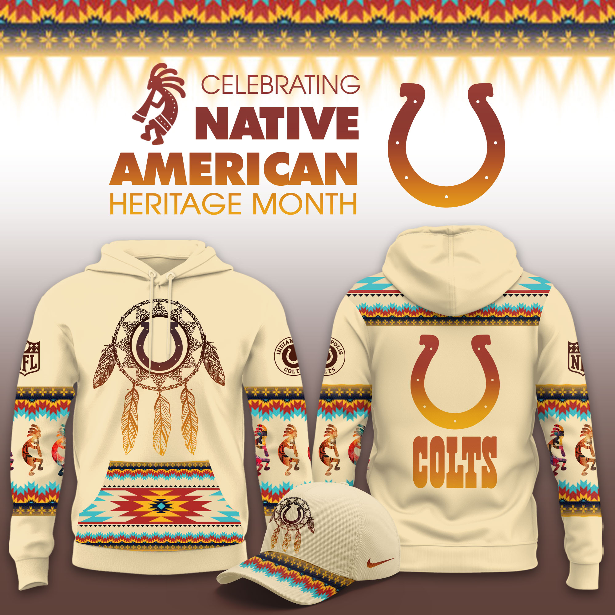 Indianapolis Colts Native American Heritage Limited Hoodie PBOQ875