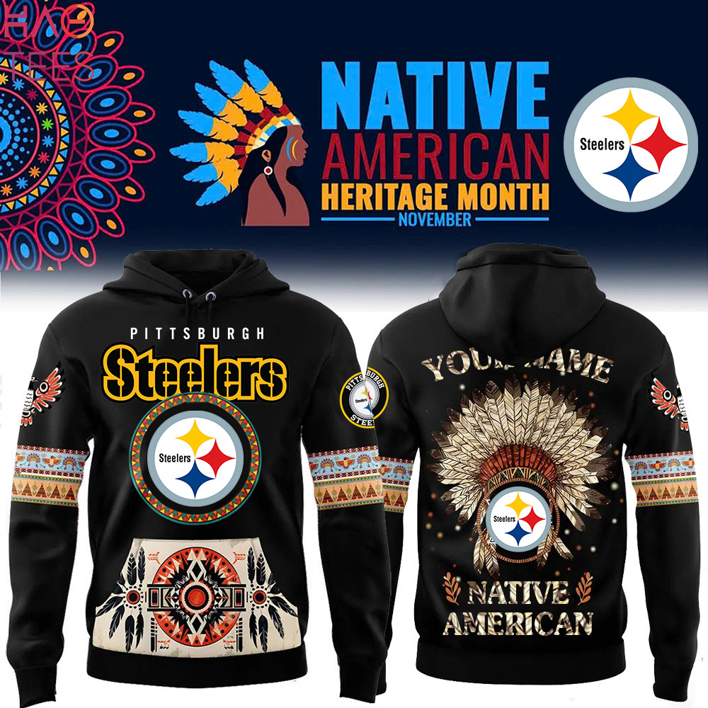 Pittsburgh Steelers Native American Heritage Month Custom Name Hoodie PBQYIAX