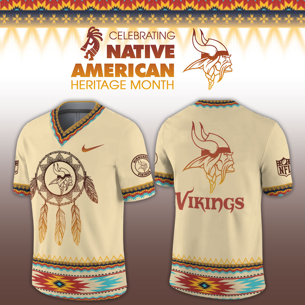 Minnesota Vikings Native American Heritage Limited Football Jersey PBNZU8F