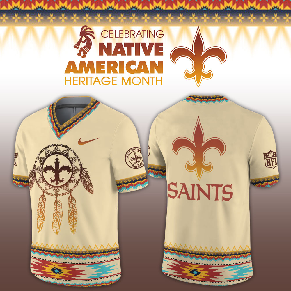 New Orleans Saints Native American Heritage Limited Football Jersey PBJLOIV
