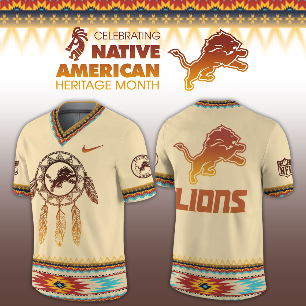 Detroit Lions Native American Heritage Limited Football Jersey PBOYP5M