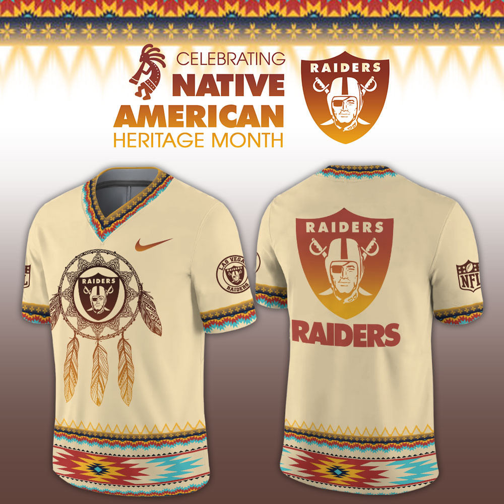 Las Vegas Raiders Native American Heritage Limited Football Jersey PBQ4HPT