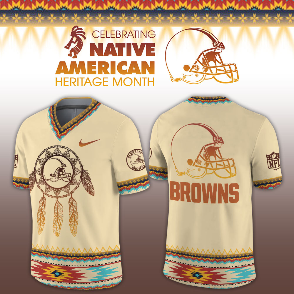 Cleveland Browns Native American Heritage Limited Football Jersey PBM17FR