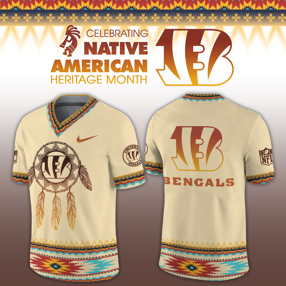 Cincinnati Bengals Native American Heritage Limited Football Jersey PBEKQUK