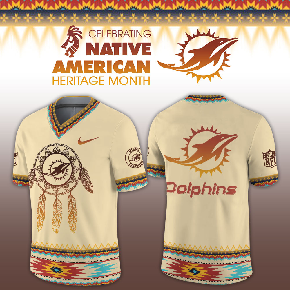 Miami Dolphins Native American Heritage Limited Football Jersey PBB9LVB