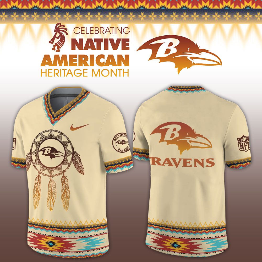 Baltimore Ravens Native American Heritage Limited Football Jersey PBXEF51