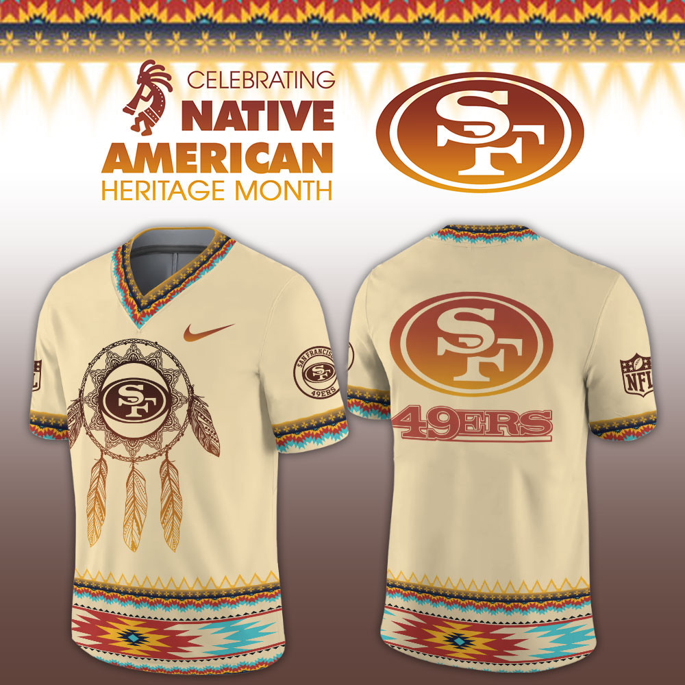 San Francisco 49ers Native American Heritage Limited Football Jersey PBMDBHY