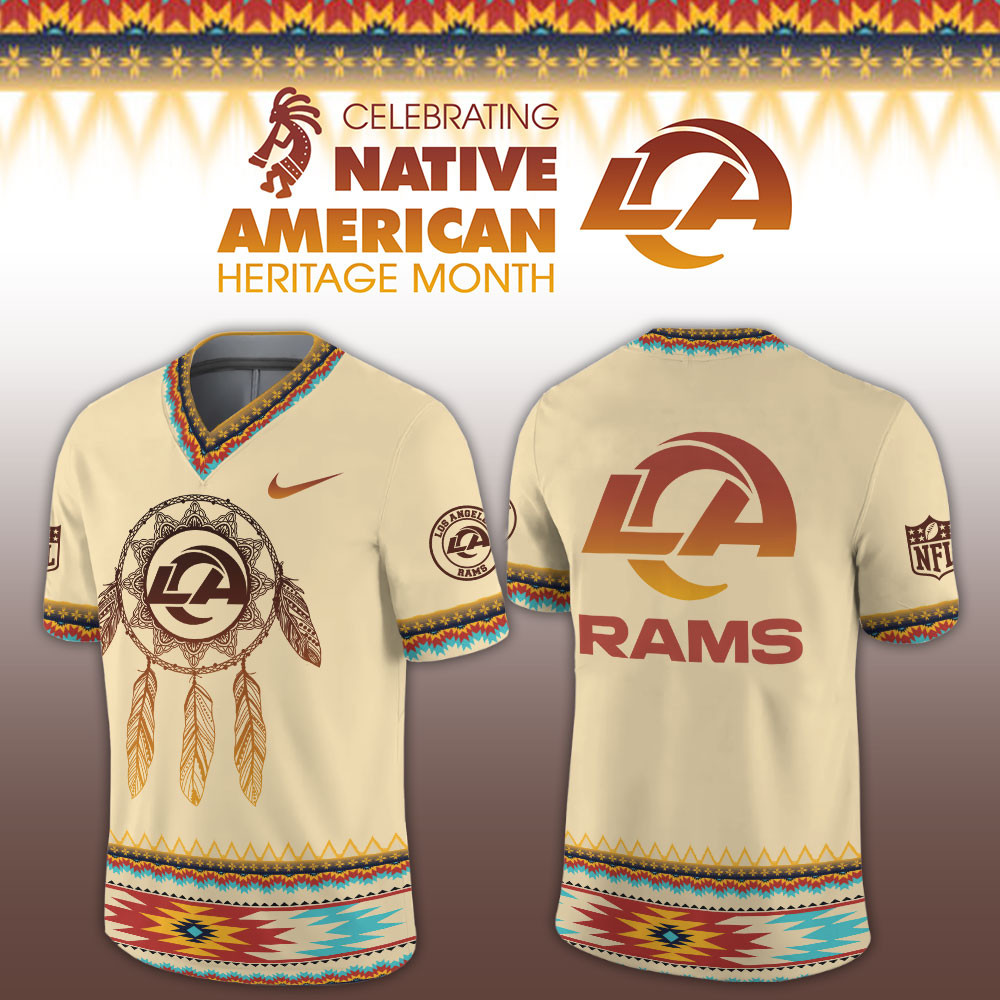 Los Angeles Rams Native American Heritage Limited Football Jersey PBVKITE
