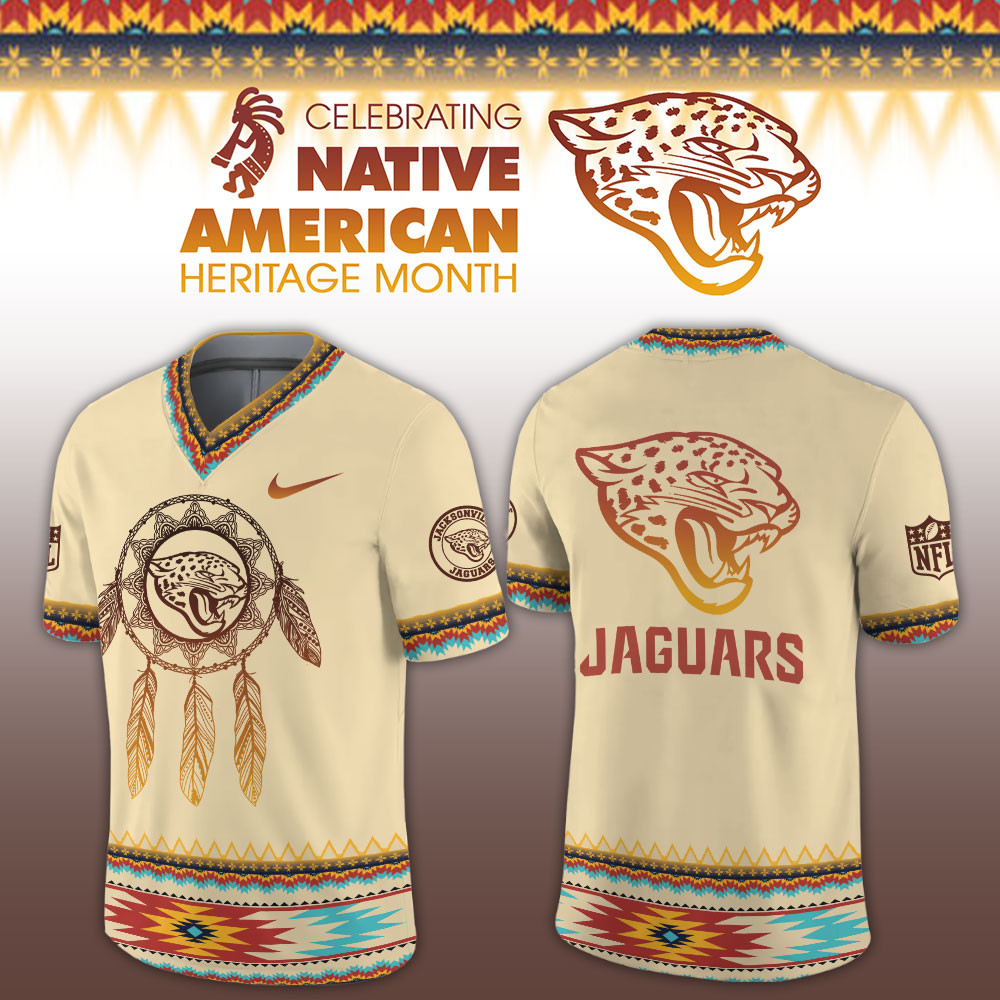 Jacksonville Jaguars Native American Heritage Limited Football Jersey PB620LK