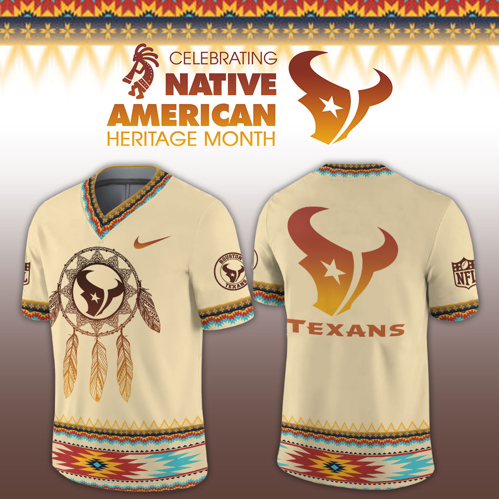 Houston Texans Native American Heritage Limited Football Jersey PB503WZ