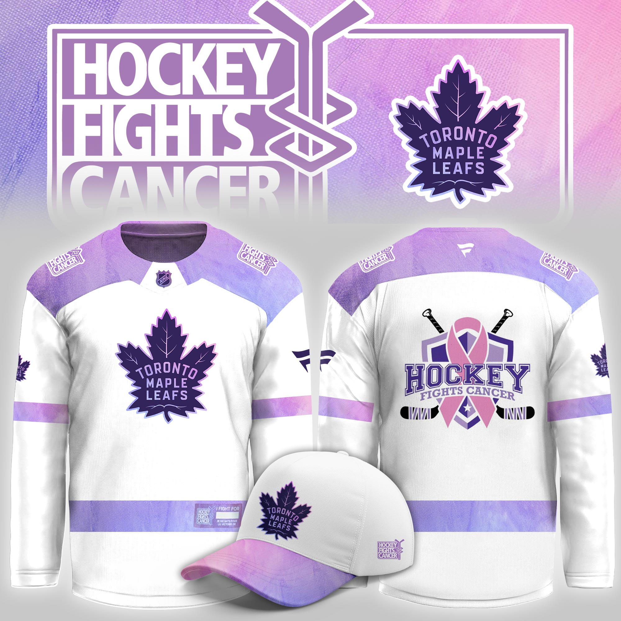Toronto Maple Leafs Hockey Fight Cancer Limited Hockey Jersey PBQ2Y83