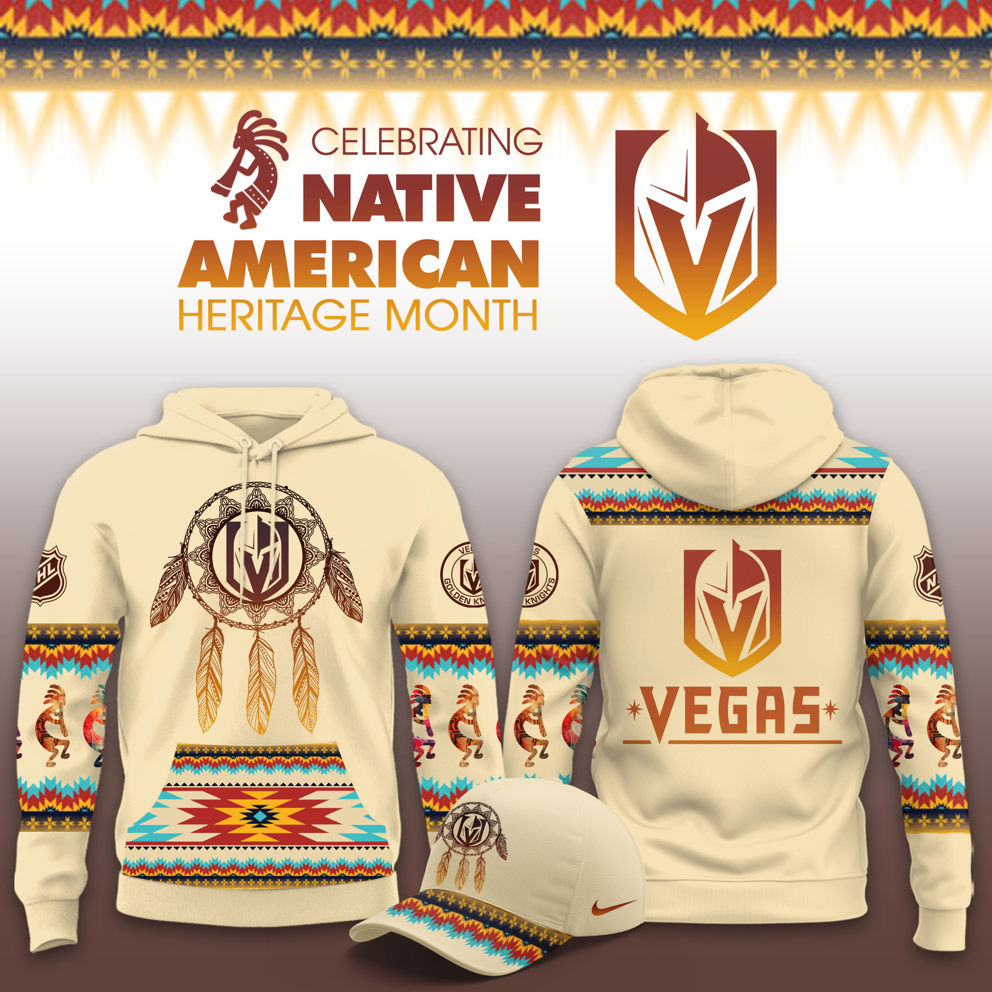 Vegas Golden Knights Native American Heritage Limited Hoodie PB4JAV6