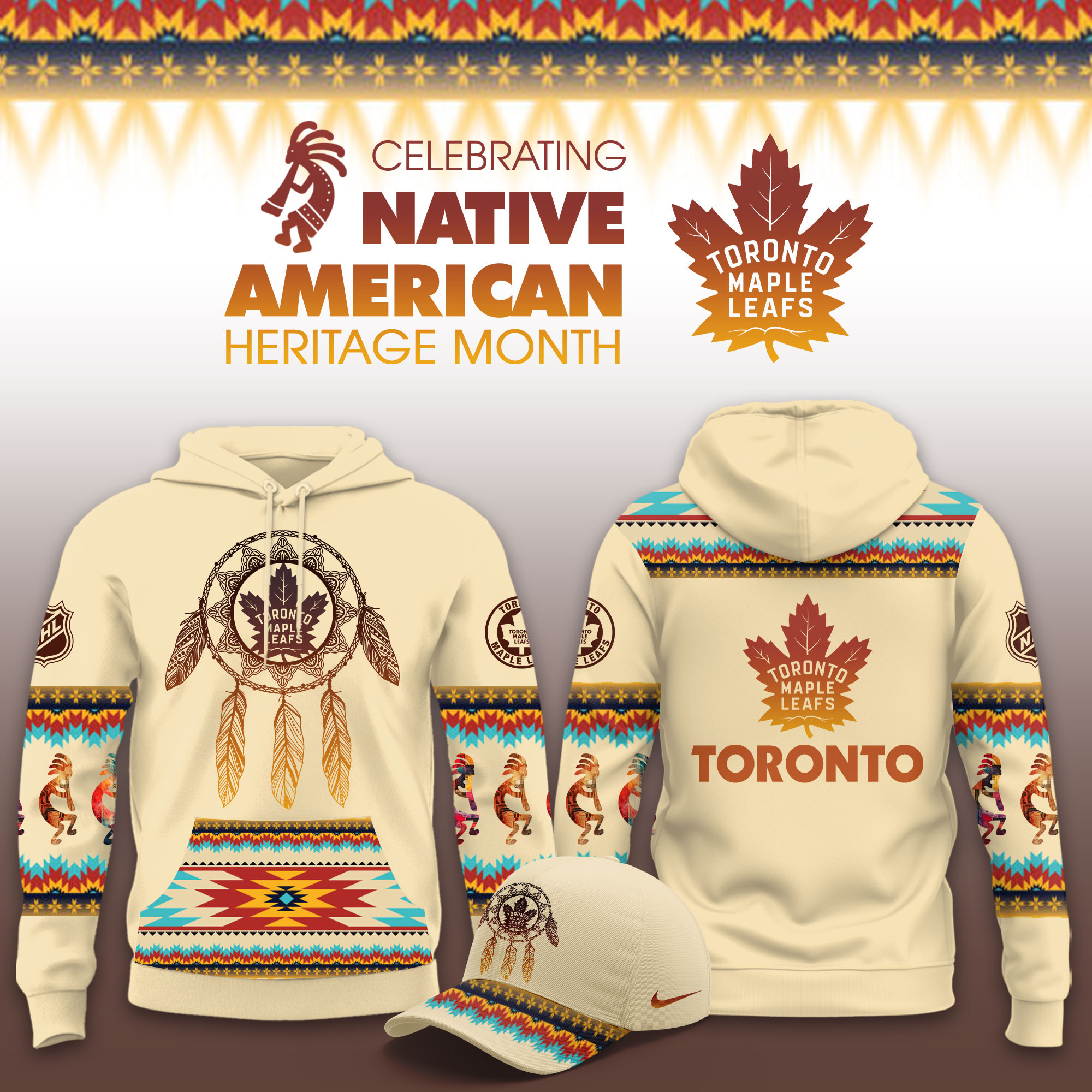 Toronto Maple Leafs Native American Heritage Limited Hoodie PB46YH8