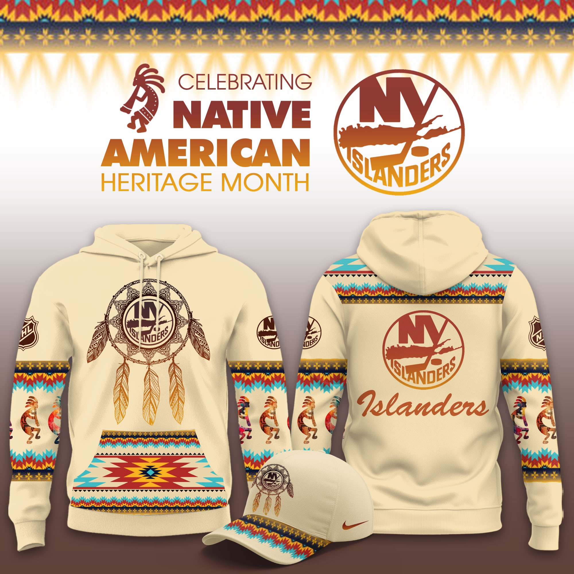 New York Islanders Native American Heritage Limited Hoodie PBIMGS8