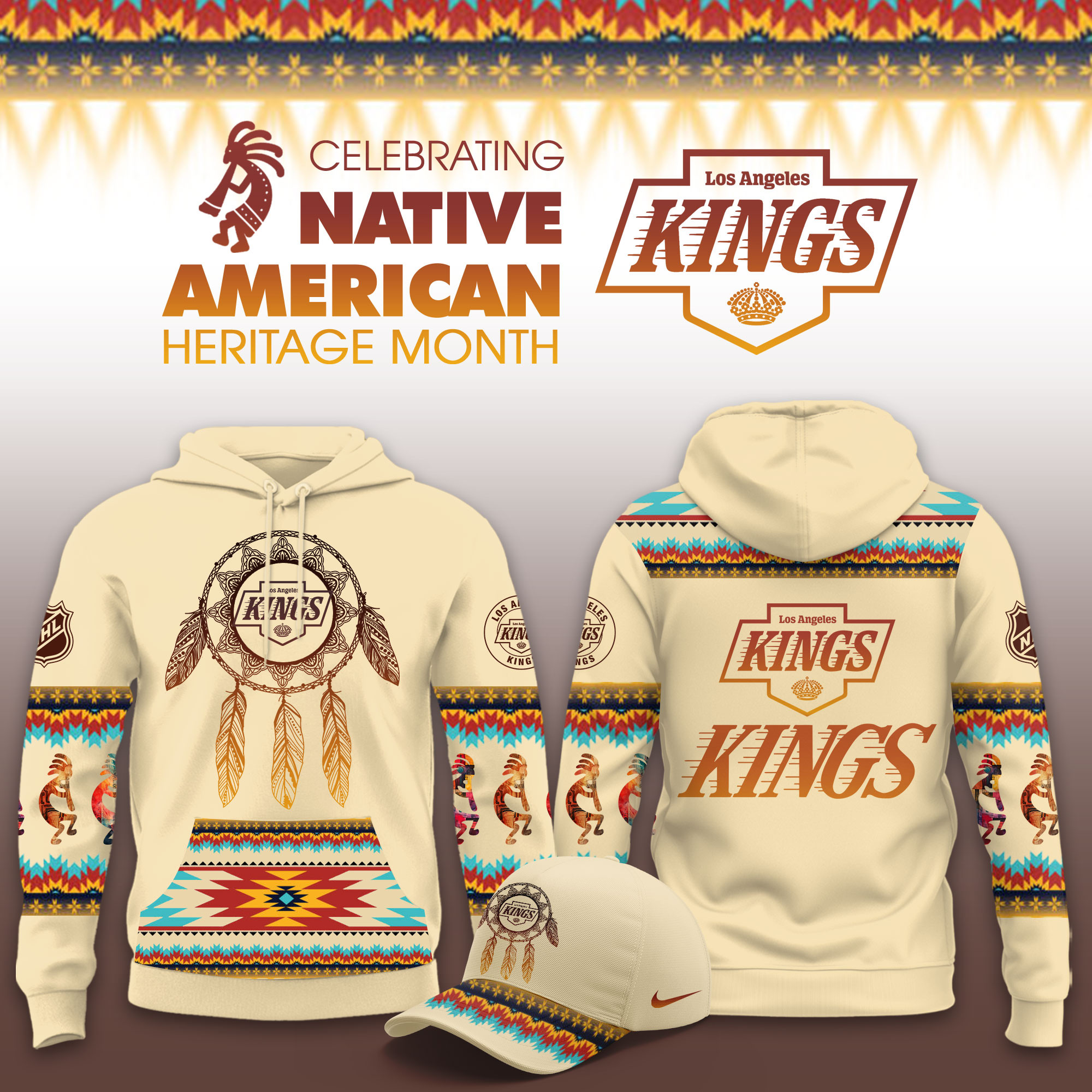 Los Angeles Kings Native American Heritage Limited Hoodie PB7J18I