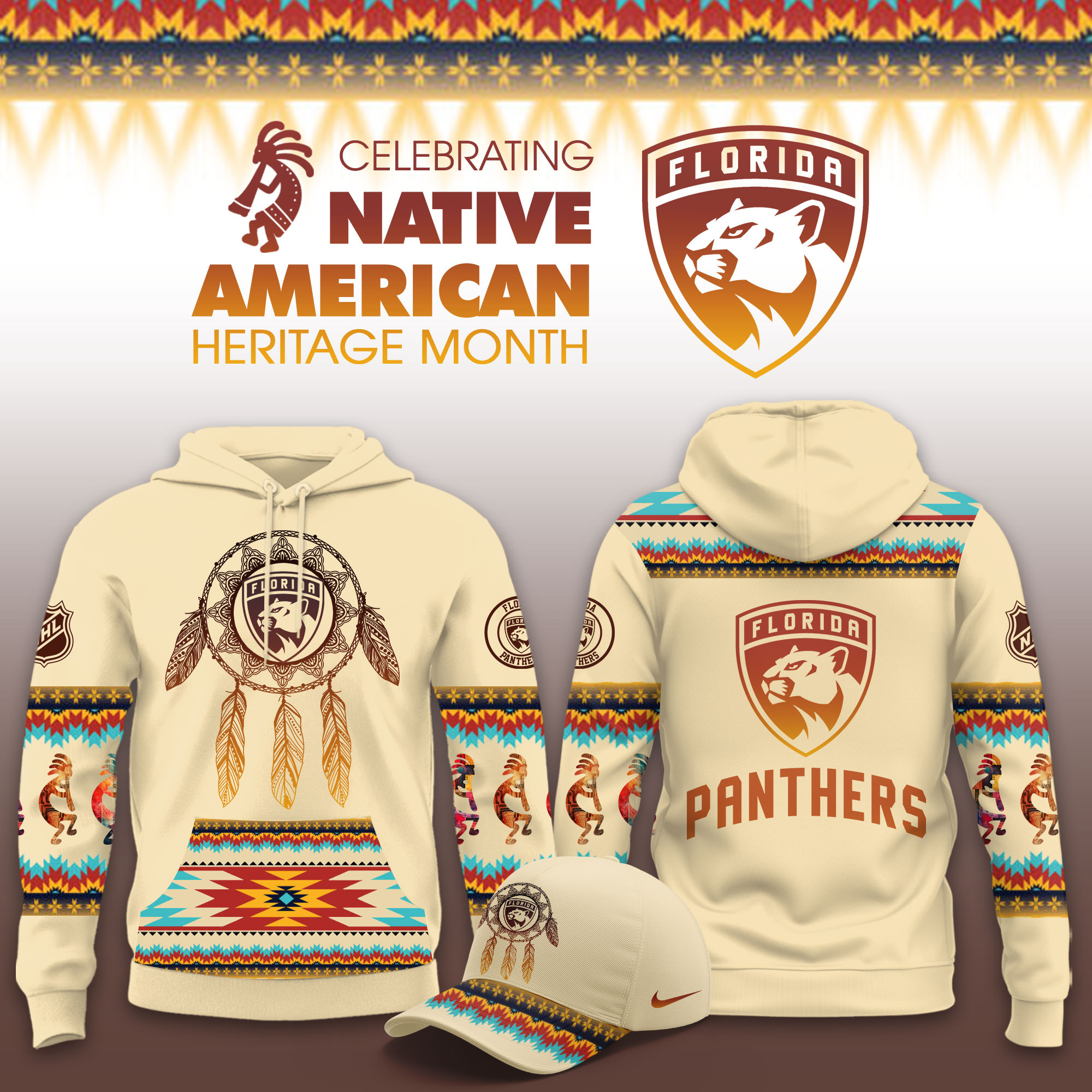 Florida Panthers Native American Heritage Limited Hoodie PBOYIOC