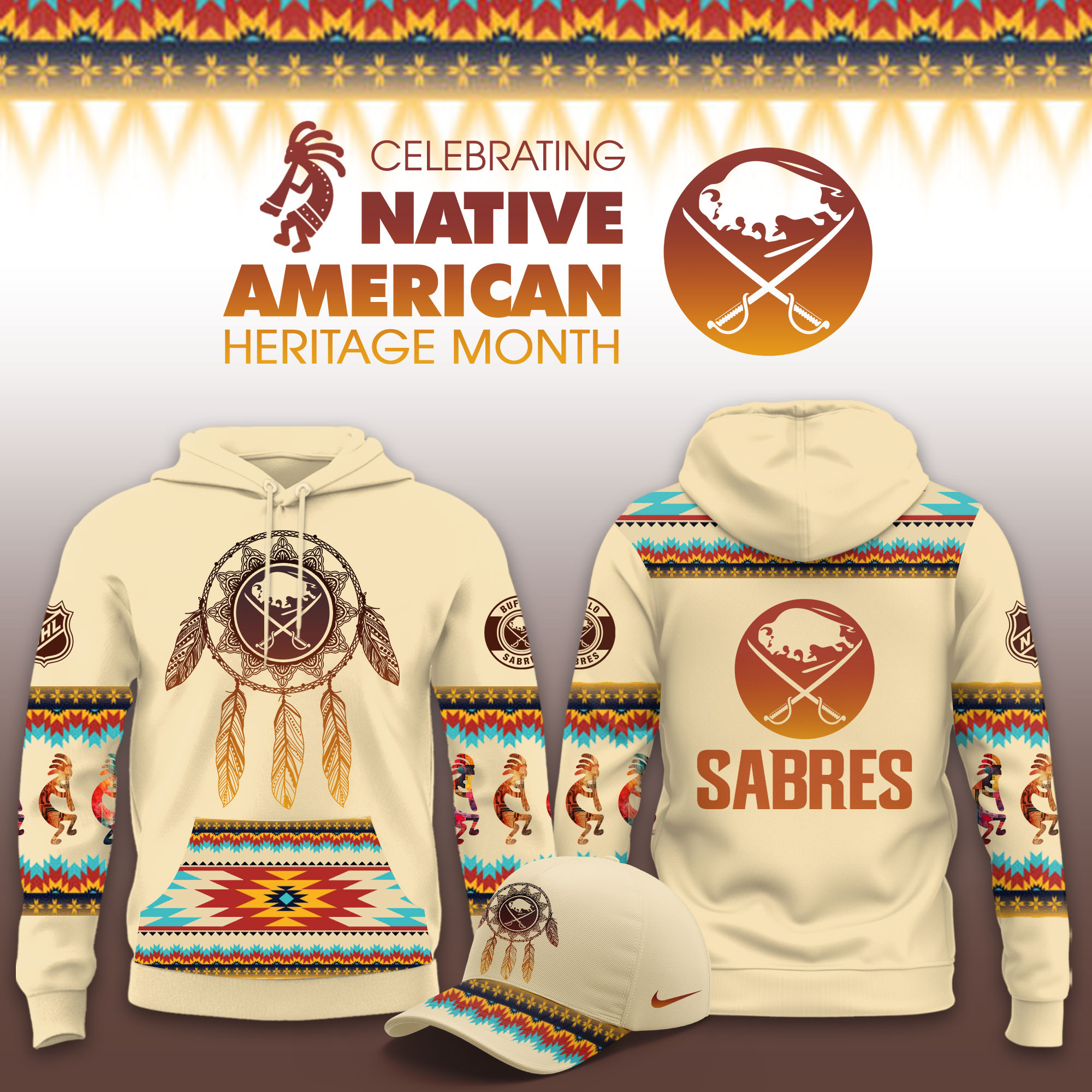 Buffalo Sabres Native American Heritage Limited Hoodie PBL3C0B
