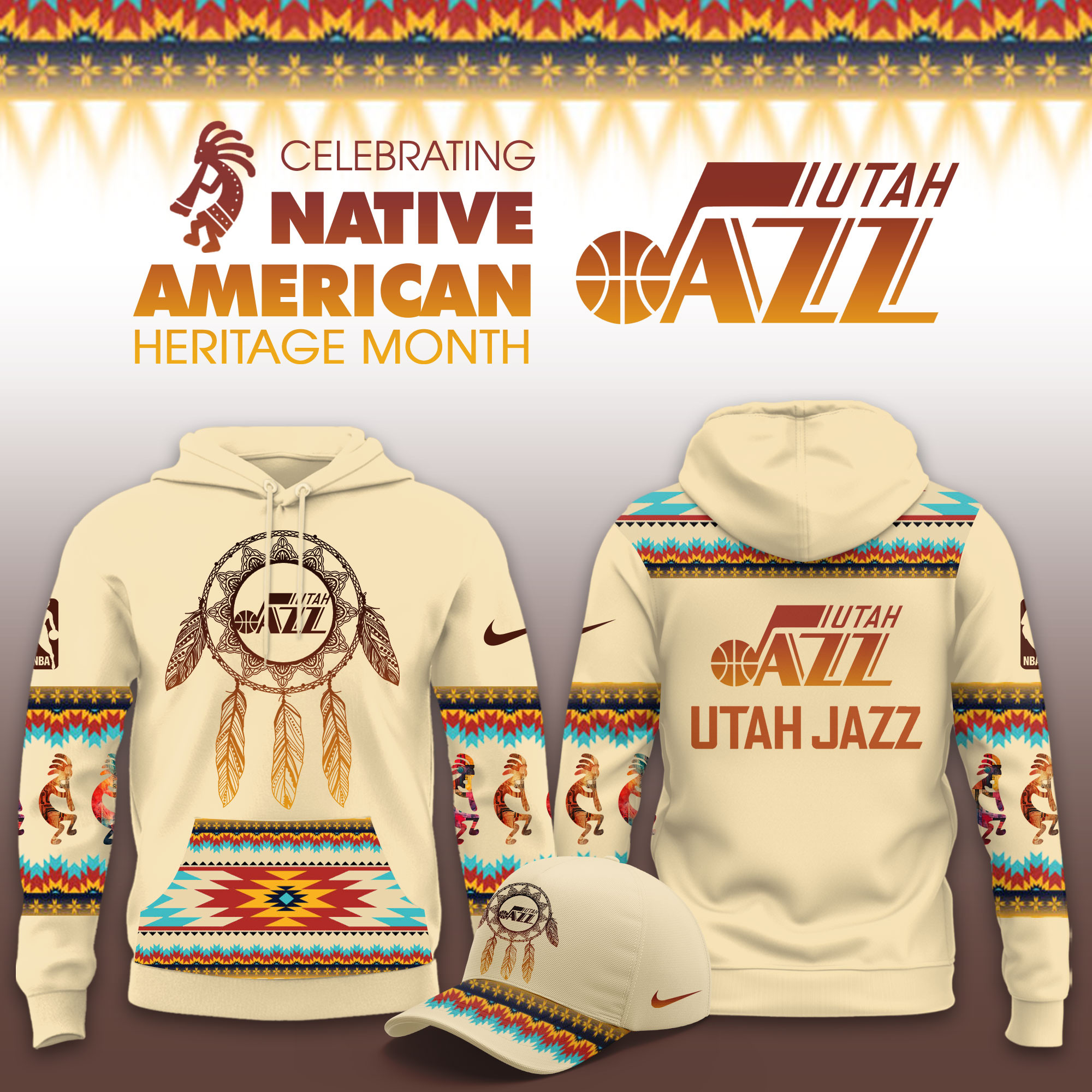 Utah Jazz Native American Heritage Limited Hoodie PBK7PST