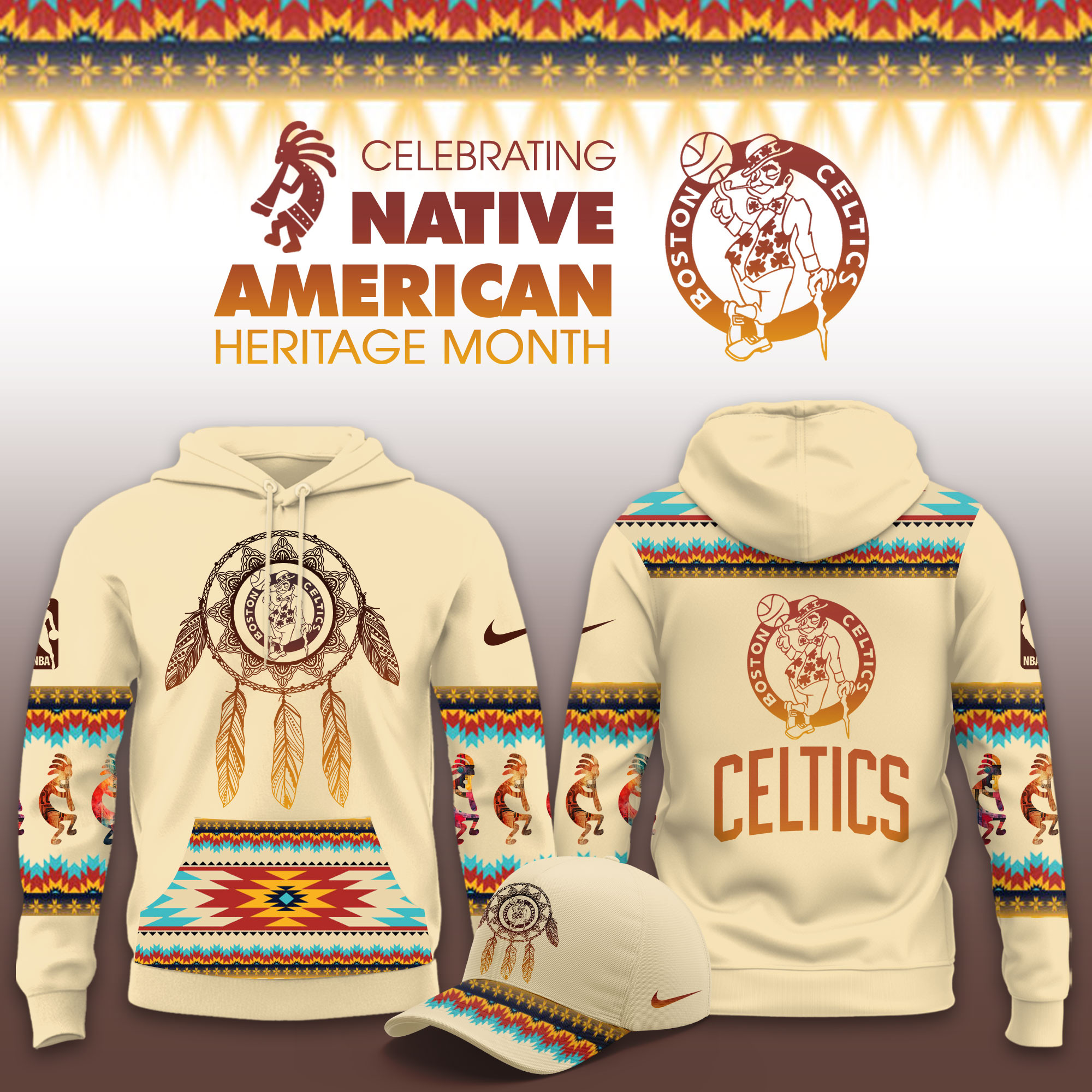 Boston Celtics Native American Heritage Limited Hoodie PBOQ3Q1