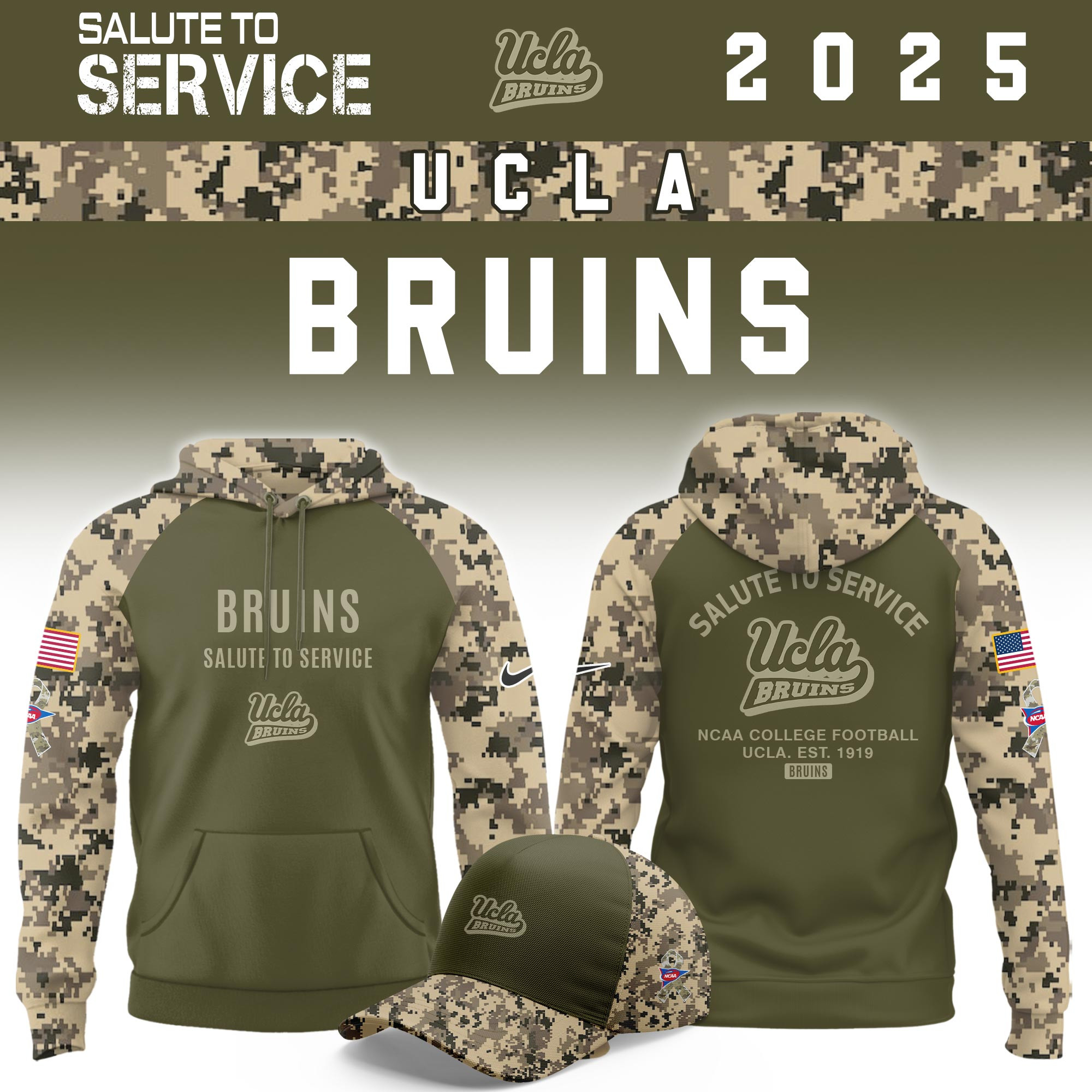 UCLA Bruins Salute To Service Limited Hoodie PBC4HCK