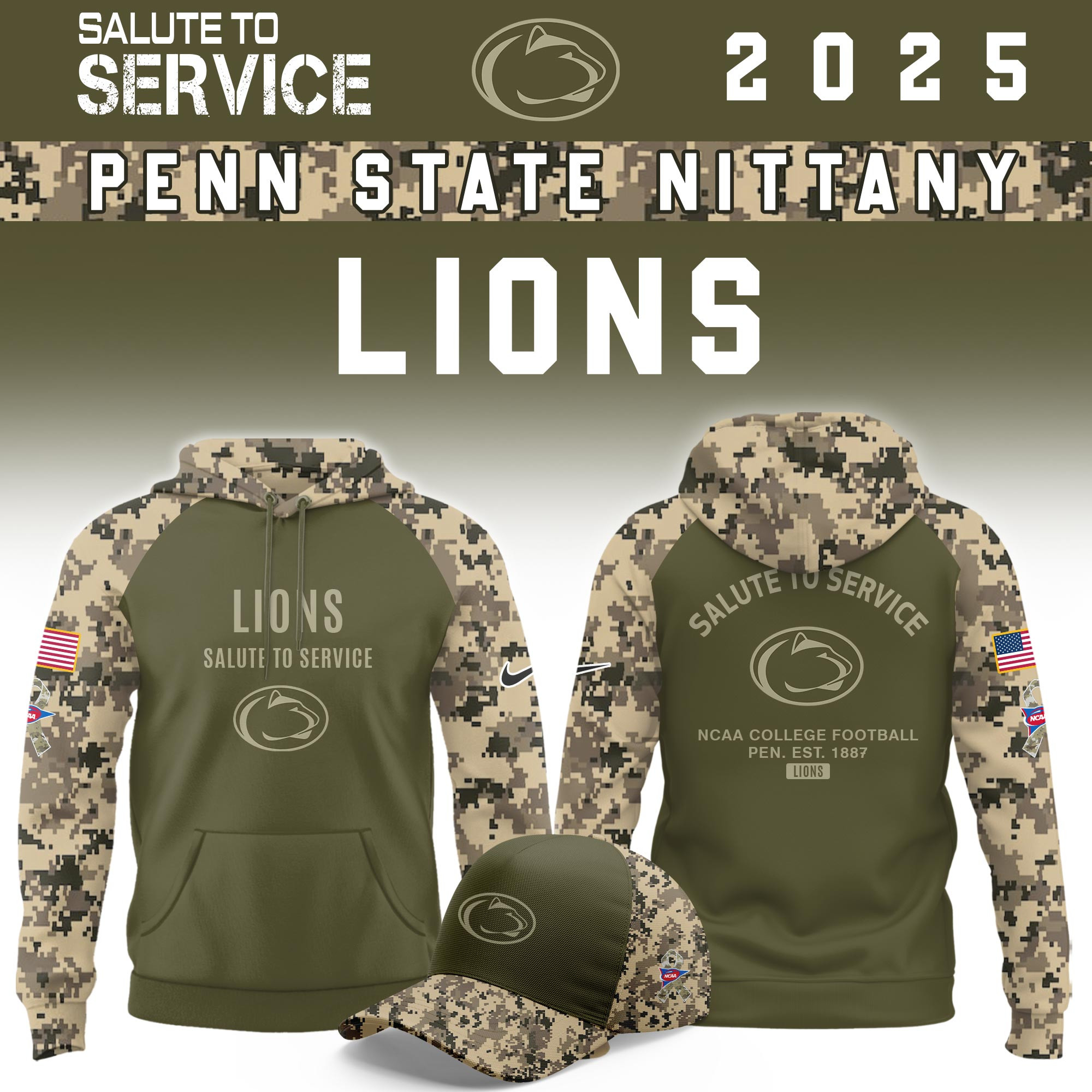 Penn State Nittany Lions Salute To Service Limited Hoodie PBTIRK1