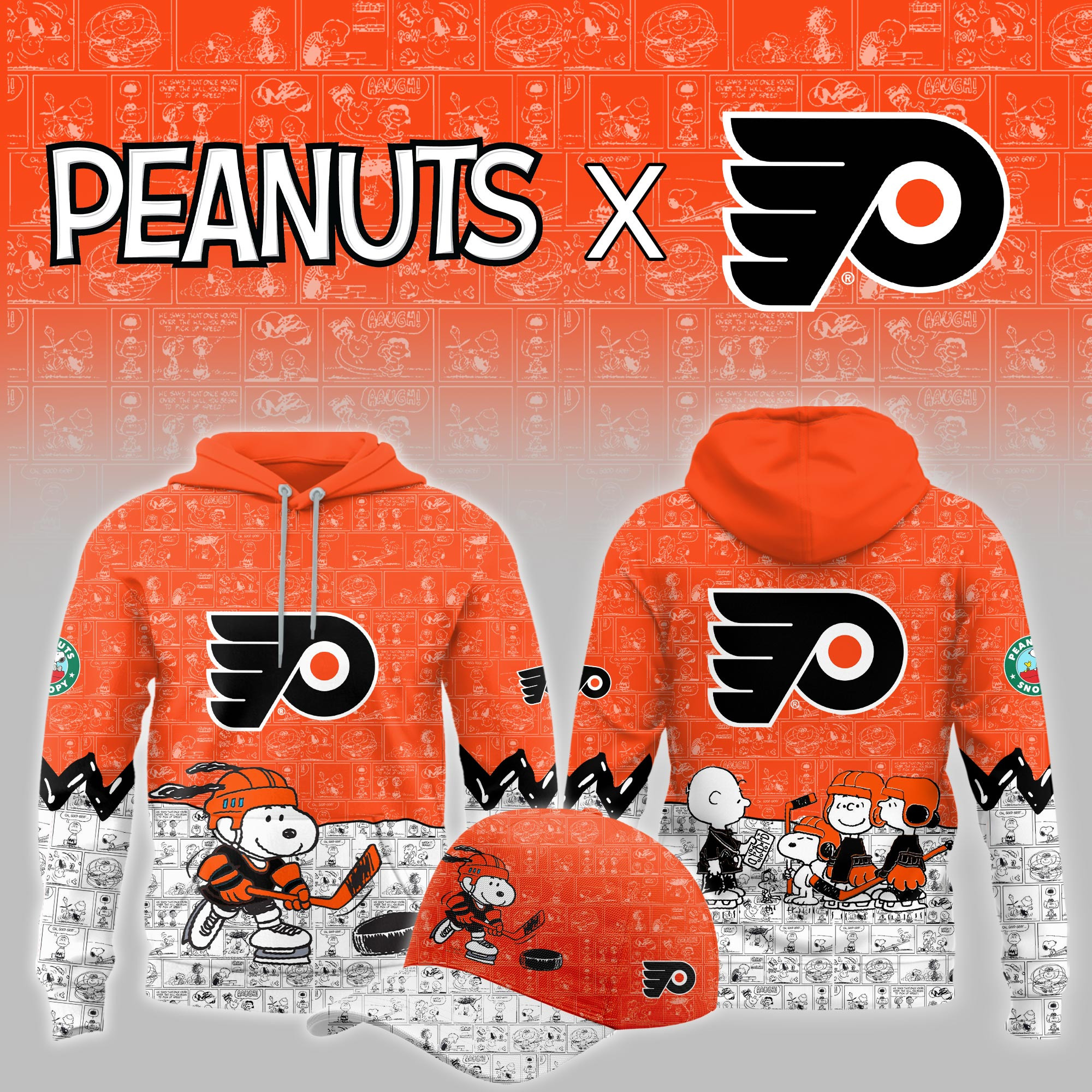 Philadelphia Flyers Peanuts Night Limited Hoodie PBSZTER