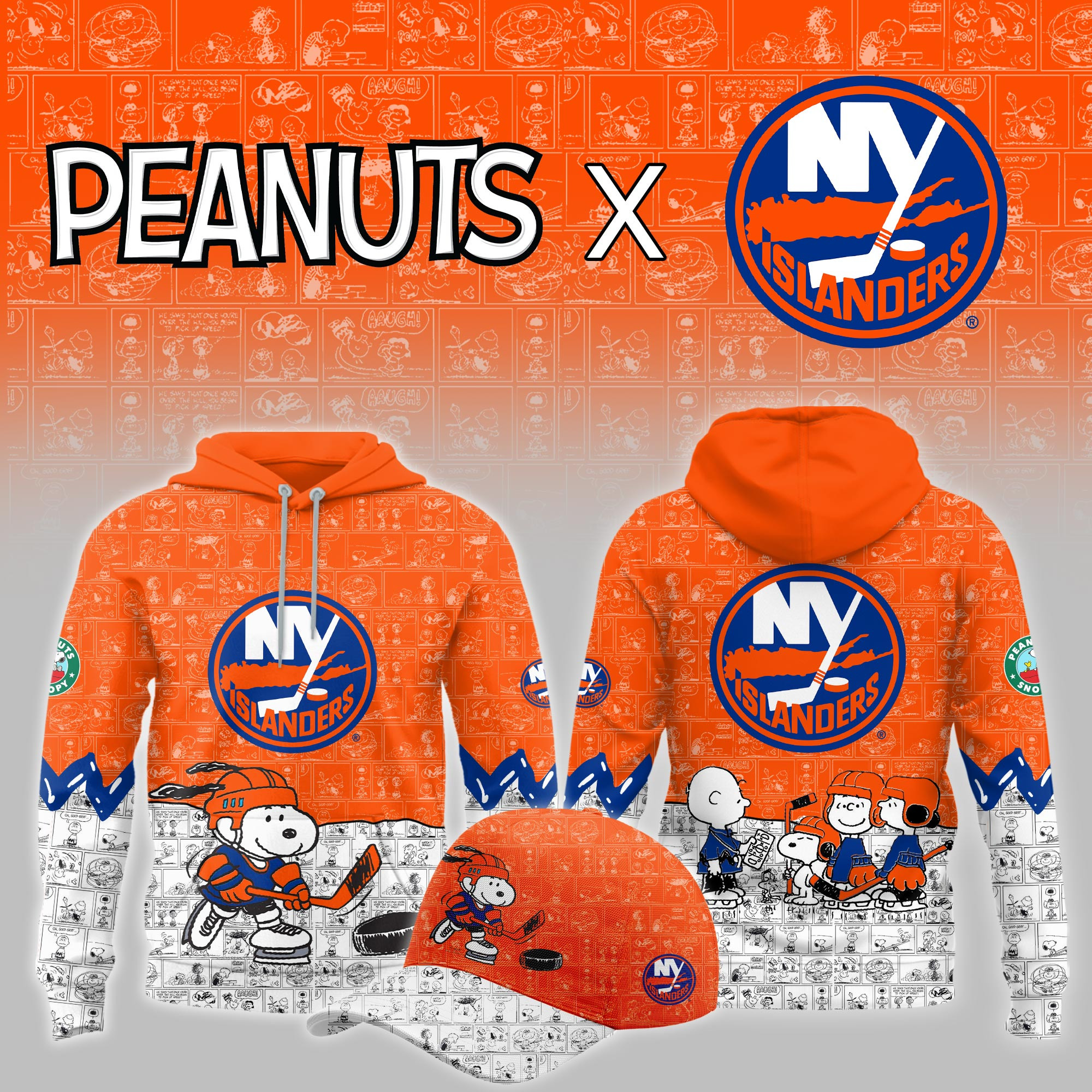 New York Islanders Peanuts Night Limited Hoodie PBB8LO3